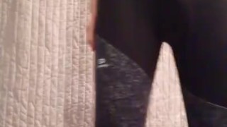 Wearing a Yoga Running Pants by