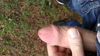pissing and masturbation in the forrest