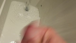Jerking off in a new shower....same result... cumshot