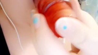 Deepthroating my toy