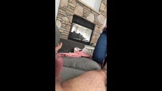 THROATING my husbands cock