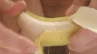 Inserting a banana and leaving it