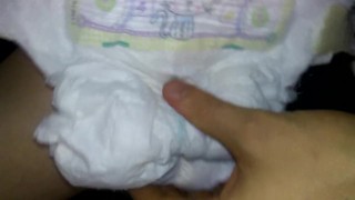 Diapered Big Dick Dl Guy in huggies