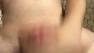 Tail end of a morning jerk and finishing on myself.
