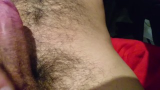 Rubbing my Dick I am just waking up Close UP