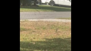 Masturbating for my neighbor. He kept trying not to watch