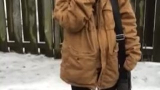 Miss Dee Nicotine Smoking in the Rain