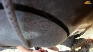 SEX ON THE BEACH - REAL AMATEUR BLOWJOB AND QUICKIE FUCK