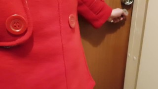 Naughty Diaper Girl Wets herself in a Fitting Room