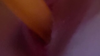 Me fucking myself and licking the toy after