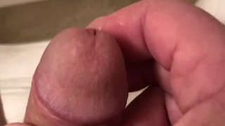 Quick semi-hard jerkoff(Sperm of the moment)