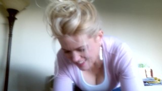 Hotwife Blonde blowjob fun