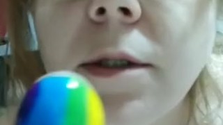 Sucking my lollipop for the boys on Snapchat.. I'm such a tease.
