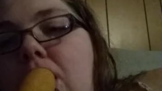 me sucking a corndog 