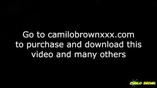 Jerking off my big cock and eating my cum in the shower - Camilo Brown