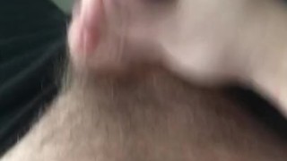 Teen talks dirty and blows a massive load