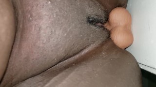 Cream on the dildo