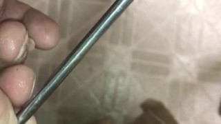 Prostrate massage from inside cock with urethral sounding