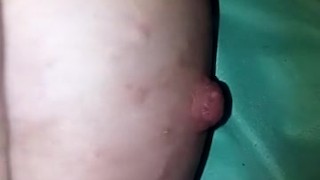 Playing with my cute little nipple