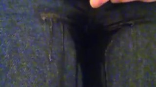FTM Teen Locked Into Jeans Can't Hold Pee