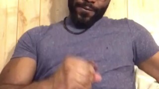 Stroking My Black Cock & Using My Fleshlight After Edging