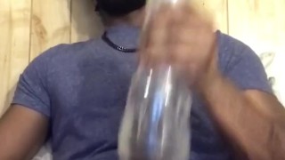 Stroking My Black Cock & Using My Fleshlight After Edging