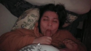 She wasn't expecting this much Cum lol. Huge Amateur Facial!