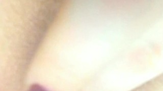 Massaging my wet pussy orgazm in the morning
