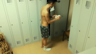 My way to the bathroom at work BIG DICK and smooth ass