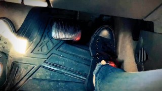 Pedal pumping while masturbating