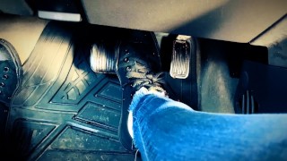 Pedal pumping while masturbating