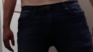 FPOV cumshot wearing jeans