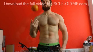 Alpha Musclegod Crushing Oranges! Vol. 01(Trailer 1)