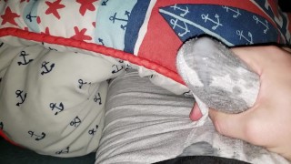 Cumming in my underpants, leaking cum