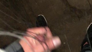 my COCK got tangled in a NET while trying to JERK OFF