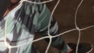 my COCK got tangled in a NET while trying to JERK OFF