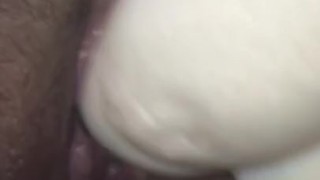 Horny bbw plays with pussy