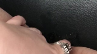 PUBLIC SQUIRT Stuck in Traffic. Quick Public Squirting Pussy Play!
