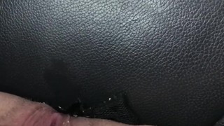 PUBLIC SQUIRT Stuck in Traffic. Quick Public Squirting Pussy Play!