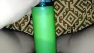 Horny milf has a vibrator during a lonely vacation