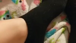 black ankle socks