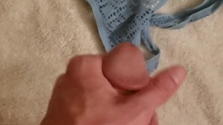 (Part 1) Cumshot On GF Thong Thick 8.5 Inch Dick
