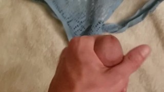 (Part 2) Cumshot On GF Thong Thick 8.5 Inch Dick