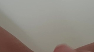 Playing with my pussy and peeing in the bathtub