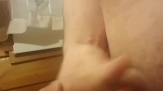 Quickly shooting big cumshot