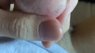Playing with myself and precumming