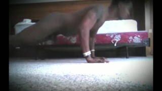 Me doing pushups naked
