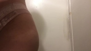Twink showing off thong