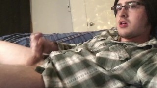 Straight Guy Jerks & Self Facials for Camgirl