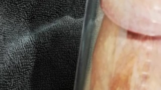 cock pumping close up